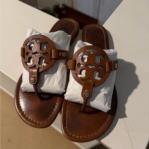 Tory Burch “Classic” Miller Leather Sandals